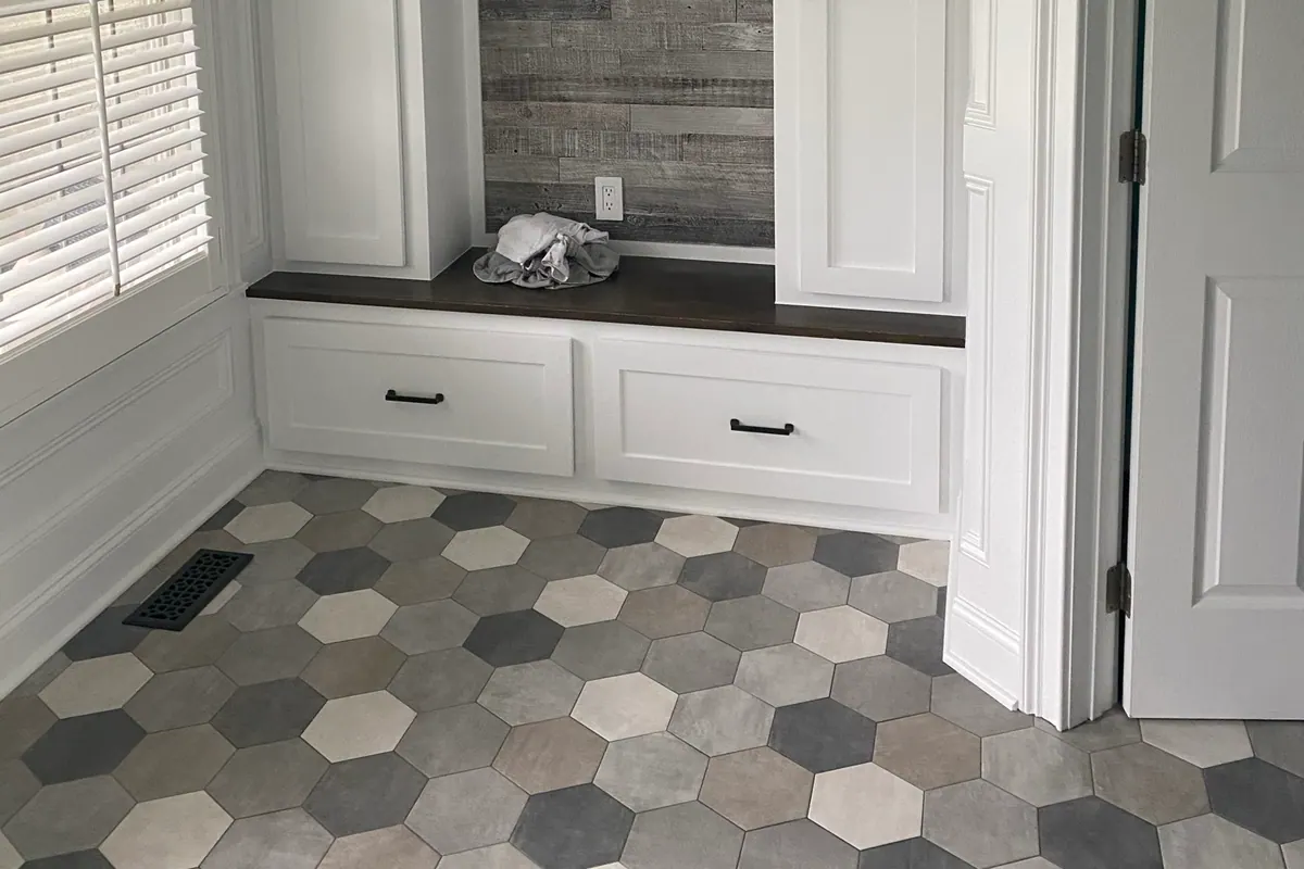 Freshly painted interior with crisp trim details